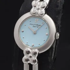 【稼働/美品】courregee クオーツ ブレスレットウォッチ ネイビー 8d8b36cea3e778b0ad66a95c5863d3
