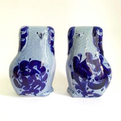 Y）【希少】FLAVIA フラビア社 イタリア製 陶器オブジェ 4点セット