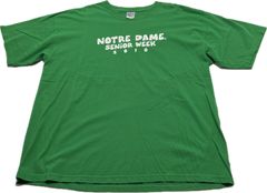 NOTRE DAME 大学　SENIOR WEEK 2010年　カレッジTシャツ　XLサイズ　GILDAN　両面プリント
