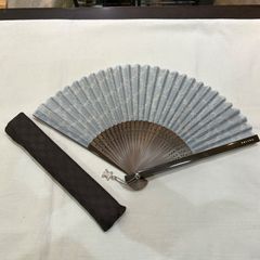 美品【CELINE セリーヌ】扇子 ケース付き トリオンフ柄 チャーム付き