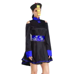 【特価セール】学園祭 文化祭 仮装 演出服 女性 ハロウィン ハロウィン キョンシー キョンシー 衣装 ワンピース コスチューム ゾンビ コスプレ コスプレ 中華風 レトロ レディース [DECEED]