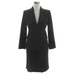 コムサデモード COMME CA DU MODE スーツ スカートスーツ ボットジュゼッペ BOTTO GIUSEPPE イタリア製生地 ジャケット テーラードカラー スカート ストレート ひざ丈 日本製 ウール 黒 11