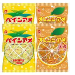 パイン パインアメ 110g & オレンジアメ 120g 各2袋セット