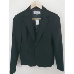 ◇ ROPE PICNIC ロペピクニック 1B シングル 長袖 テーラード ジャケット サイズ38 ブラック レディース  【1102150006624】