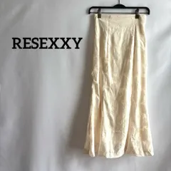 Resexxyアイボリーロングスカートフリーサイズかわいい高級感上品フレア