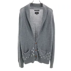 R.NEWBOLD アールニューボールド 長袖 ショールカラー ニットカーディガン L グレー メンズ 古着