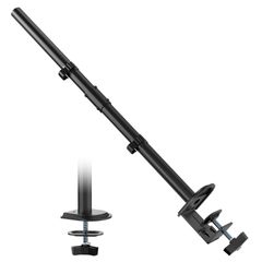 【大人気】ACCURTEK モニターアーム用 支柱取付け ポールのみ ロングタイプ 長さ80cm クランプ式 グロメット式 ネジ固定 直径3.5cm