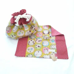 ハンドメイド　お弁当袋　幼児ランチマット