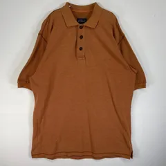古着 90's/90年代 パタゴニア patagonia 鹿の子 半袖 ポロシャツ ロゴ 刺繍 肉厚 3ボタン M  オレンジ系 無地 メンズ