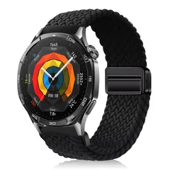 【数量限定】4 4 46mm/4 Watch Watch コンパチブルHuawei マグネットバンド ベルト Pro Pro 換えバンド 磁気バックル 編組ストラップ 替えベルト 48mm/3 弾性ナイロン製 交換バンド 2 3/GT 46mm/GT Pro/