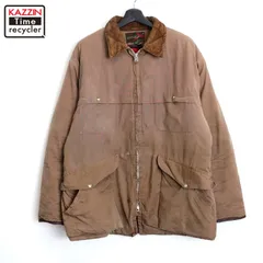 70s vintage 10-X 中綿 ダブルジップ 襟コーデュロイ ハンティングジャケット メンズ XL~サイズ相当 ビッグサイズ オーバーサイズ