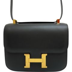 【HERMES/エルメス】コンスタンス3 24 ショルダーバッグ ショルダーバッグ レザー/ヴォースイフト ブラック/ゴールド金具 レディース 【中古】【真子質店】【BL】