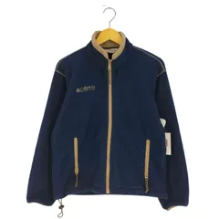 コロンビア Columbia 90s USA製 ロゴ刺繍 ジップアップ フリースジャケット メンズ import：XS 