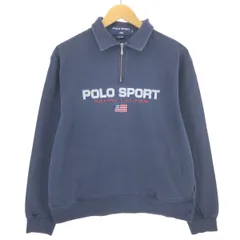 古着 90年代 ラルフローレン Ralph Lauren POLO SPORT ポロスポーツ ハーフジップスウェットシャツ トレーナー メンズM相当/eaa479971