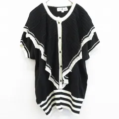 【美品】HIROKO KOSHINO ヒロココシノ ショート丈カーデ ボレロ セール】 ビスコースショート丈ニットカーディガン