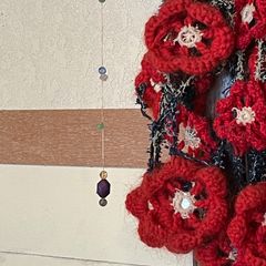 インド製ヴィンテージカンタラリーキルト 囲みパープルマルチカバー