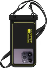 新品 「スポンジ・水に浮く」スマホ 防水ケース LILIYYA：IPX8認証 お風呂 スキー 完全防水 携帯 スマホケース すまほ ぼうすい バッグ カバー ポーチ 顔認証 水中撮影 両手解放 ストラップ付き 海 プール 温泉 雪 携帯 ドライバッグ 首かけ