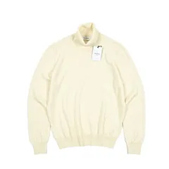 GRAN SASSO グランサッソ / ニットセーター タートルネック ハイゲージ 長袖 秋冬 カシミヤ 100% オフホワイト 416610のサムネイル
