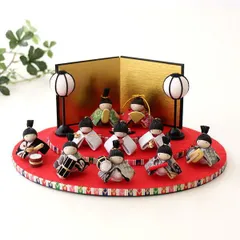 おひなさま お雛様 ひな人形 三段 置物 ちりめん細工 オブジェ おしゃれ かわいい 桃の節句 ひな祭り ちりめん細工 雛遊び三段