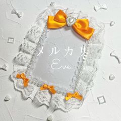 【24】硬質カードケース　デコ　B7 オレンジ