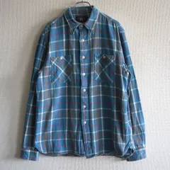 【雰囲気抜群】RRL【FLANNEL SHIRTS】M マチ付き ネルシャツ ダブルアールエル 25090297