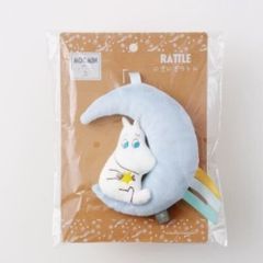 MOOMIN BABY にぎにぎラトル 月とムーミン 布製おもちゃ ファーストトイ 歯固め ムーミンべビー