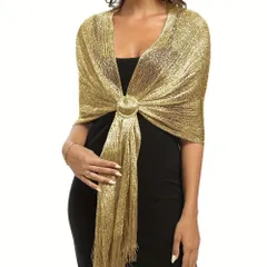 ☆ ゴールド ☆ ラメショール ストール 羽織 ショール ストール ラメ ラメショール ボレロ スカーフ 羽織 羽織り ダンス衣装 ヒップスカーフ ベール レース 大きめ 大きい 大判 ラメ入り きらきら キラキラ 華やか レディース 女性 パーティー