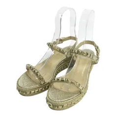 CHRISTIAN LOUBOUTIN クリスチャン ルブタン  サンダル カタクロウ  ゴールド系 38 レディース [240101316012]