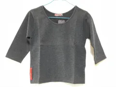 aページ 新品未使用 PRADA ストライプ 7分袖ニット プラダ PRADA PRADA ニット P24I1R 1ZO5 セーター クロップド丈