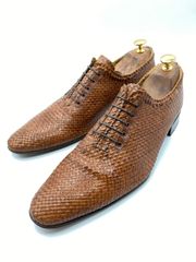 美品】CHATELLES シャテル”Amedee”ポルカドットフラットパンプス