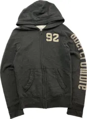 Abercrombie&Fitch ☆ フルジップ スウェット パーカー タイト レディース XL グレー アメカジ ストリート 大人カジュアル アバクロ■S2554