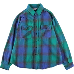 古着 70~80年代 ファイブブラザー Five Brother チェック柄 長袖 ヘビーネルシャツ USA製 メンズXL ヴィンテージ/eaa357816