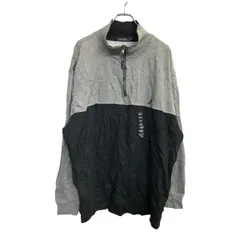 NAUTICA スウェット トレーナー 3XLサイズ ノーティカ ハーフジップ ブラック グレー 古着卸 アメリカ仕入 t2411-3582