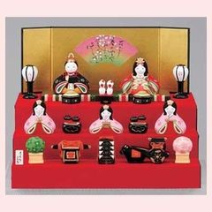 木目込み人形 雛人形 七段飾り 雛道具セット 手作りキット（制作途中
