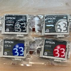 エプソンEPSON IC8CL33のうちBL/R/MB/GLの4個セット