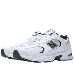 ニューバランス MR530 EWB スニーカー ホワイト/ブラック ユニセックス レトロランニング 軽量 ABZORB