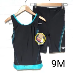 最終！訳あり大特価☆リーボック フィットネス水着 9Mサイズ ターコイズ アウトレット 310903 ロゴ剥がれのためご注意ください