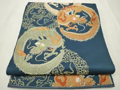 平和屋着物●アンティーク　大正ロマン　六通柄　本袋帯　唐織　龍　金銀糸　正絹　逸品　CAAT8295hy