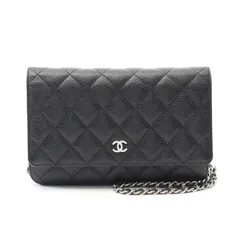 シャネル CHANEL ショルダーバッグ マトラッセ AP0250 ブラック キャビアスキン(グレインドカーフ) マトラッセ チェーンウォレット レディース Used A