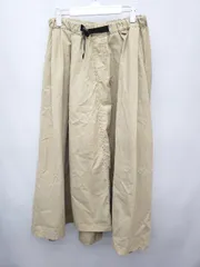 ◇ niko and … ニコアンド ロング丈 フレア スカート サイズ3 ベージュ レディース P  【1406240033607】