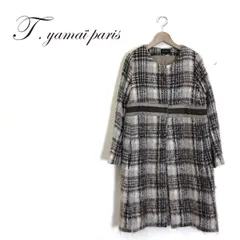 T.yamai paris シェットランドチェックコート - m-market