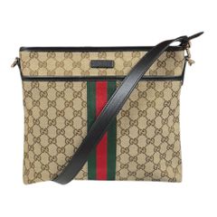 グッチ シェリー ショルダーバッグ GGキャンバス 388926 ベージュ ユニセックス  GUCCI  中古 グッチ