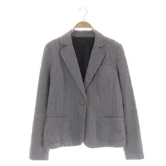 マークバイマークジェイコブス MARC by MARC JACOBS コットン ストライプ テーラードジャケット 1B 総柄 総裏地 リネン混 6 グレー 黒 ピンク /HS ■OSのサムネイル