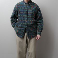 1990's Columbia Chamois Cloth Shirt "native pattern" 131123