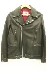 【中古】 JAMES GROSE メンズダブルライダースジャケット 38 ダブルライダースジャケット JAMES GROSE 38 黒 ブラック 無地
