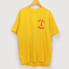 USA アメリカ 古着 80's 80年代 JERZEES ジャージーズ メンズ Lサイズ Tシャツ 半袖 黄色 イエロー マクドナルド McDonald's O.V.A.C. BAND