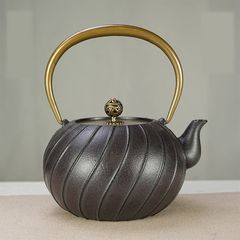 南部鉄器 鉄瓶 鉄器 急須 おしゃれ IH 対応 鉄やかん 鉄分補給 1200ML#わふうひゃっぽうばこ