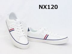 メンズ コンバース NX 120 ホワイト/トリコロール カジュアルスニーカー コートタイプ 合皮スニーカー CONVERSE