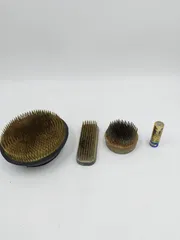 花器 剣山 3個セット 花台 窯 工房 池坊 フラワーベース 水盤 華道具 花瓶 変形 シンプル 生花 華道 手作り アンティーク レア レトロ インテリア ビンテージ 昭和 24428四つ葉[YT00414]