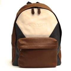 コーチ／COACH リュック バッグ バックパック メンズ 男性 男性用レザー 革 本革 ブラウン 茶  F57482 Charles Backpack In Patchwork Leather チャールズ バックパック パッチワーク レザー パッチワーク シ